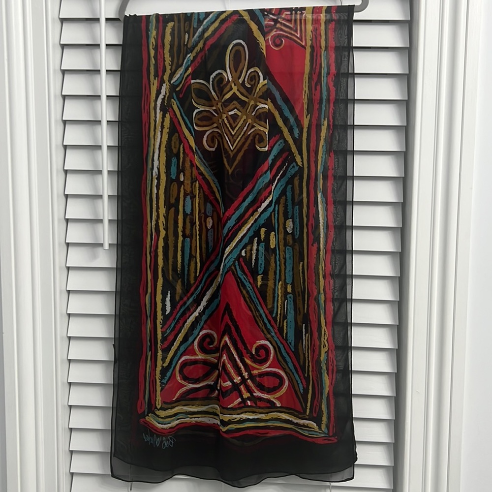 Bob Mackie Wearable Art Scarf - image 5